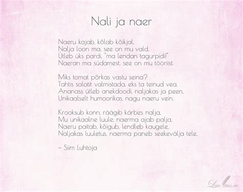 naljakas luuletus pulmadeks|Naljakas .